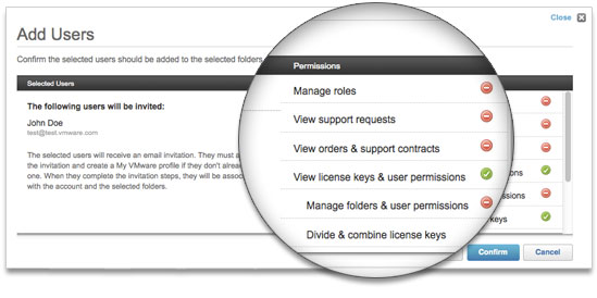 streamlined users permissions